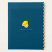 Citroen Chic Monogram Turquoise Planner (Achterkant)