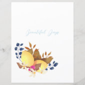 Citroen Chic Monogram Wit Papierblad (Achterkant)