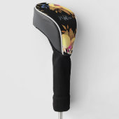 Citroen Chic Monogram Zwart Golfheadcover (Schuin)