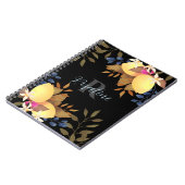 Citroen Chic Monogram Zwart Notitieboek (Linkerzijde)