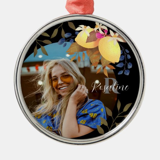 Citroen Chic Monogram Zwart Ornament (Voorkant)