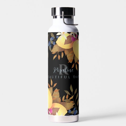 Citroen Chic Monogram Zwart Waterfles (Links)