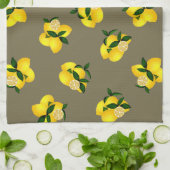 Citroen Chic Olive Theedoek (Gevouwen)