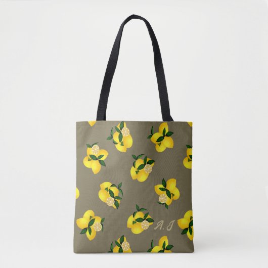 Citroen Chic Olive Tote Bag (Voorkant)