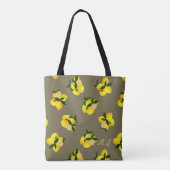 Citroen Chic Olive Tote Bag (Achterkant)