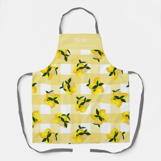 Citroen Chic Yellow Gingham Schort (Voorkant)