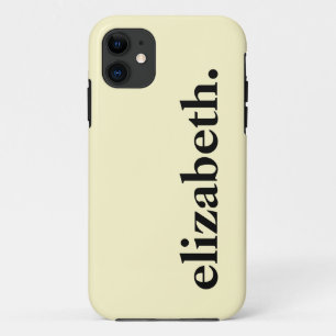 Citroen Chiffon Effen kleur Elegante naam Case-Mate iPhone Case