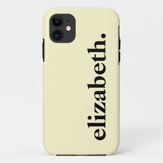 Citroen Chiffon Effen kleur Elegante naam Case-Mate iPhone Case (Achterkant)
