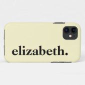 Citroen Chiffon Effen kleur Elegante naam Case-Mate iPhone Case (Achterkant (horizontaal))