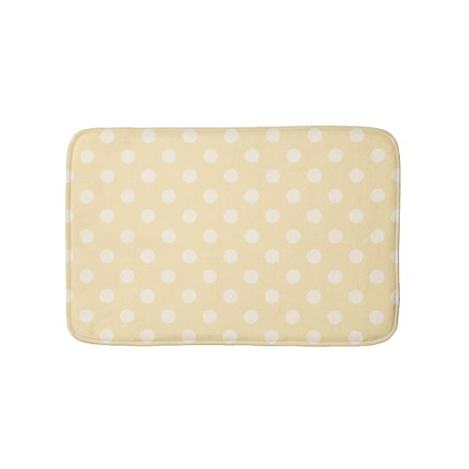 Citroen chiffon gele polka dots badkamer tapijt badmat (Voorkant)