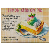 Citroen Chiffon Pie Recept Snijplank (Voorkant)