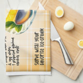 Citroen Chiffon Pie Recept Theedoek (Quarter Fold)