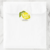 Citroen Citrus 1e Verjaardag Geel Dank u Ronde Sticker (Tas)