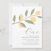 Citroen Citrus 1e Verjaardag Kaart (Voorkant)