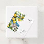 Citroen Citrus Amalfi Kust Italiaanse bruiloft Bedankjes Labels (In situ)