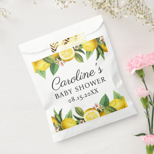 Citroen Citrus Baby shower Bedankzakje (Gezegeld)