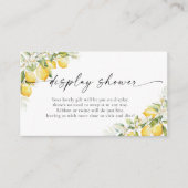 Citroen Citrus Baby shower Display Kaart (Voorkant)