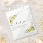 Citroen Citrus Baby shower Favoriet Bag Bedankzakje (Geknipt)