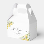 Citroen Citrus Baby shower Favoriet Box Bedankdoosjes (Achterkant)