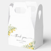 Citroen Citrus Baby shower Favoriet Box Bedankdoosjes (Geopend)