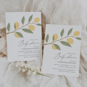 Citroen Citrus Baby shower Kaart