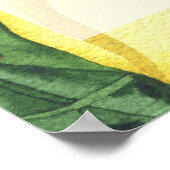 Citroen Citrus - baby shower welkomstbord Poster (Hoek)