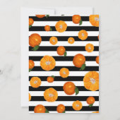 Citroen | Citrus | Bridal Shower-uitnodigingen Kaart (Achterkant)