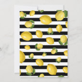 Citroen | Citrus | Bridal Shower-uitnodigingen Kaart (Achterkant)