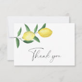 Citroen citrus - Dank u kaart (Voorkant)