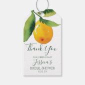 Citroen Citrus Favor Tags Cadeaulabel (Voorkant)