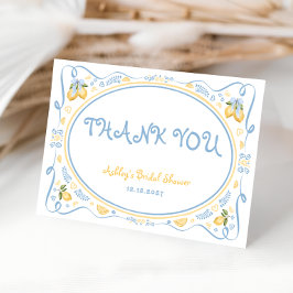 Citroen Citrus Floral Vrijgezellenfeest Bedankt Ca