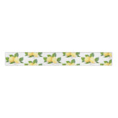 Citroen Citrus fruit Bloemen Botanische Tuin Grosgrain Lint (Voorkant)
