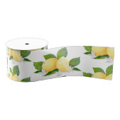 Citroen Citrus fruit Bloemen Botanische Tuin Grosgrain Lint (Spoel)