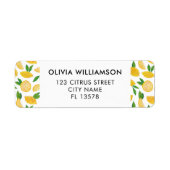 Citroen Citrus Fruit Etiket (Voorkant)