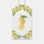 Citroen Citrus Fruit Vrijgezellenfeest Cadeaulabel (Achterkant)