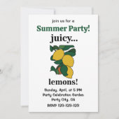 Citroen citrus fruit zomerfeest kaart (Voorkant)