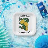 Citroen citrus fruit zomerfeest papieren bordje (Feest)