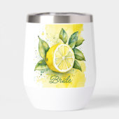 Citroen Citrus Geel Fruit  Waterverf Bride (Achterkant)