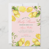 Citroen Citrus Genderneutraal Baby shower Kaart (Voorkant)