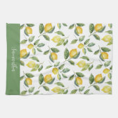 Citroen Citrus gepersonaliseerd Theedoek (Horizontaal)