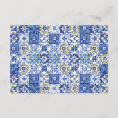 Citroen Citrus groen Bloemen bruiloft receptie Informatiekaartje (Achterkant)