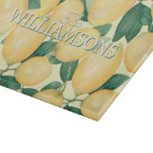 Citroen Citrus groen gepersonaliseerd Snijplank (Hoek)