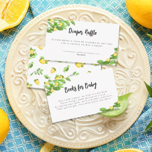 Citroen Citrus Luier Raffle Baby shower Informatiekaartje