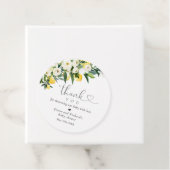 Citroen Citrus Mediterraan Baby shower Favor Bedankjes Labels (In situ)