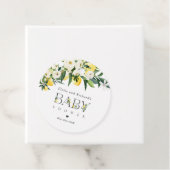 Citroen Citrus Mediterraan Baby shower Favor Bedankjes Labels (In situ)