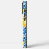 Citroen Citrus Monogram Naam Blauw Geel Bloem Case-Mate iPhone Case (Achterkant / Links)