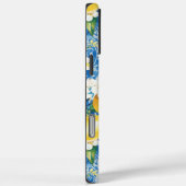 Citroen Citrus Monogram Naam Blauw Geel Bloem Case-Mate iPhone Case (Achterkant / Rechts)