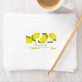 Citroen Citrus patroon wit retour adres label (Insitu)