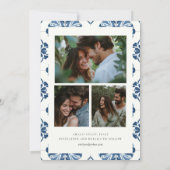 Citroen Citrus Positano Italiaanse bruiloft Save The Date (Achterkant)