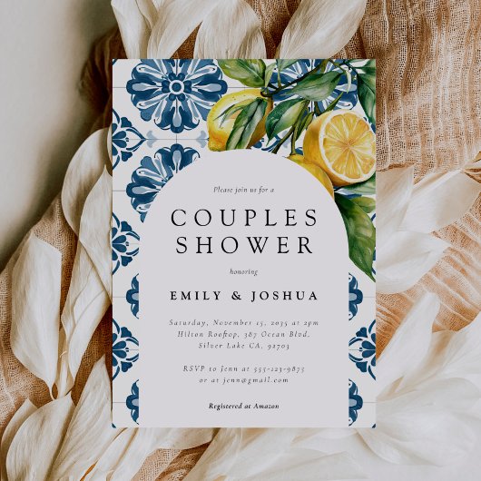 Citroen Citrus Positano Italiaanse Koppels Douche Kaart